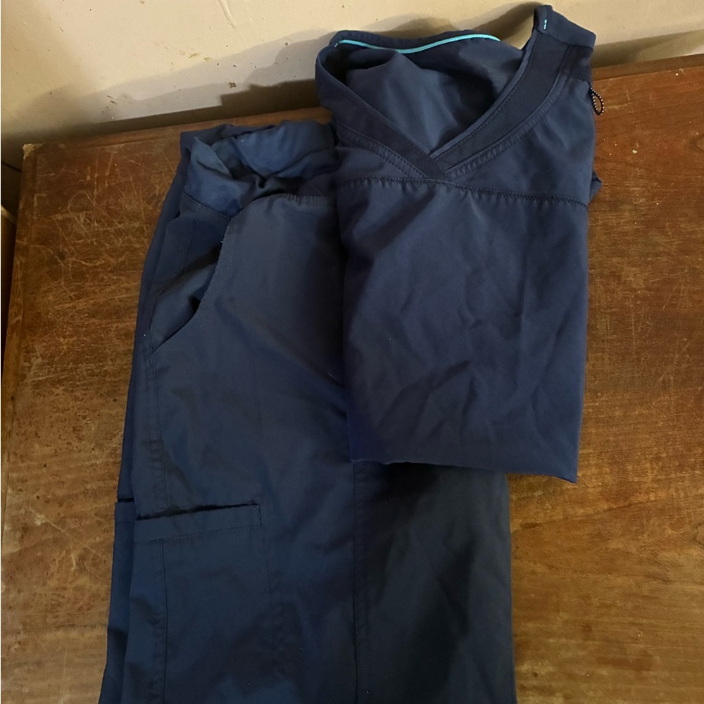 Navy Blue Scrub Set